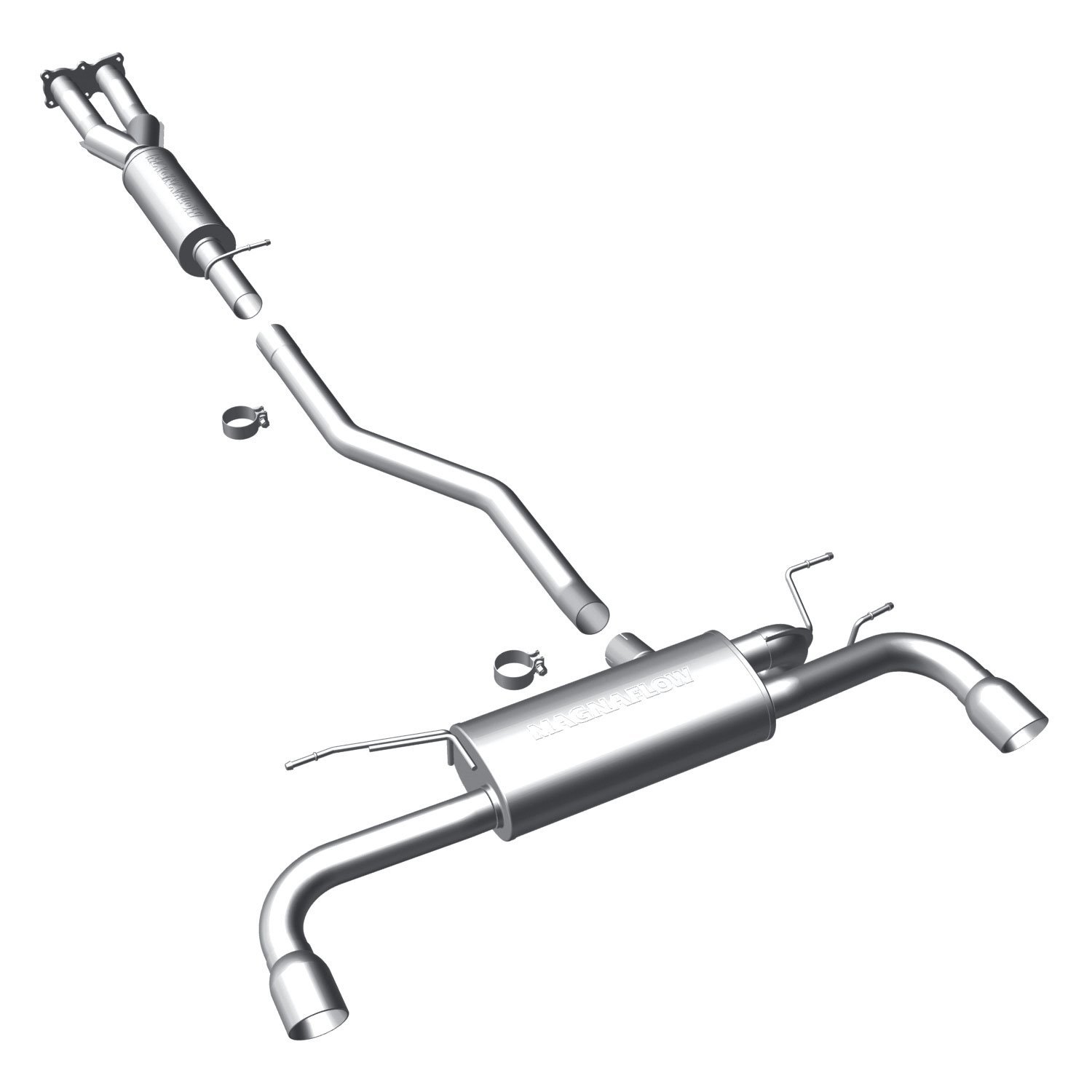 MF Series Cat-Back Exhaust System 2008-2012 Land Rover LR2 3.2L L6