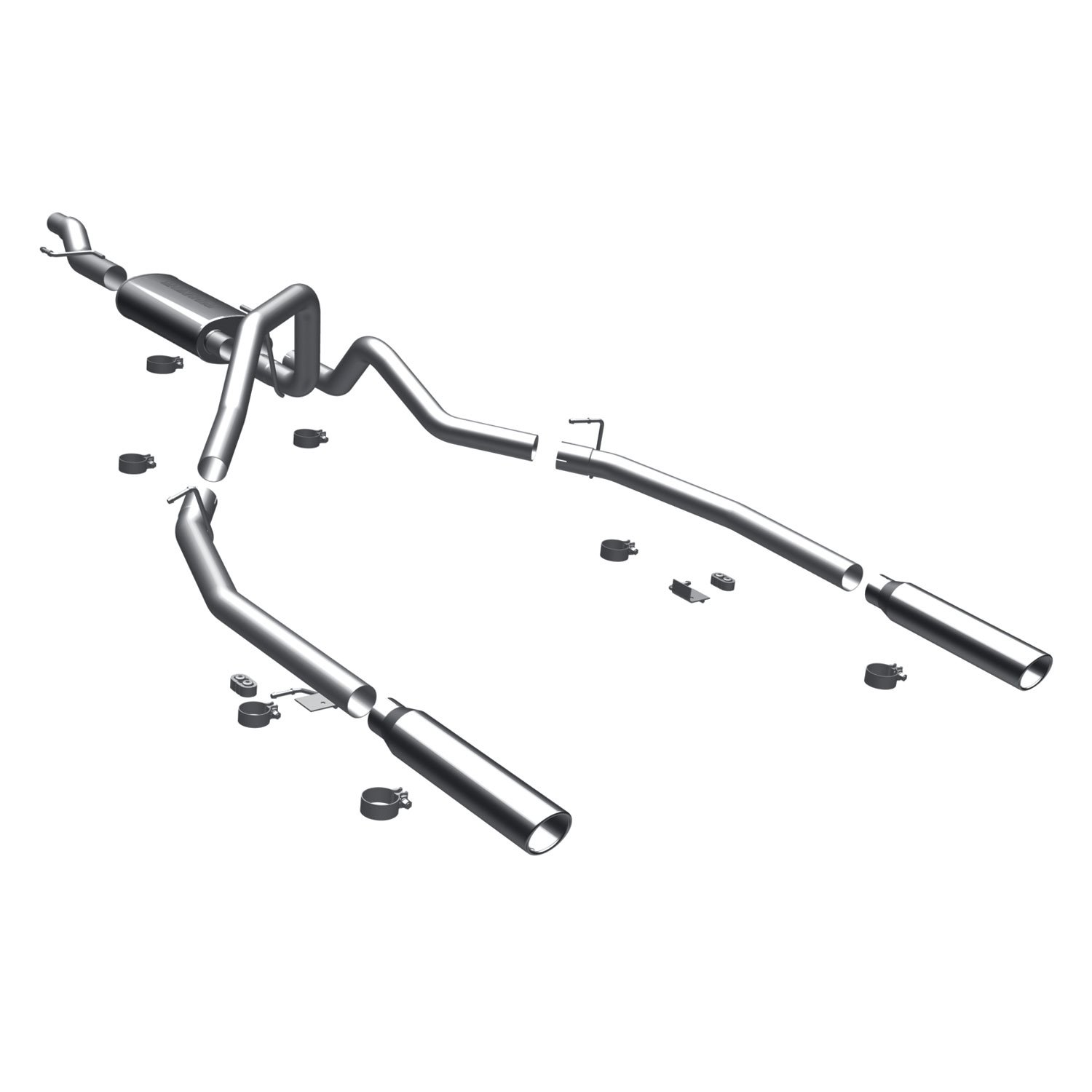 Competition Series Cat-Back Exhaust System 2009-10 F-150 4.6L/5.4L, Standard Cab/Short Bed