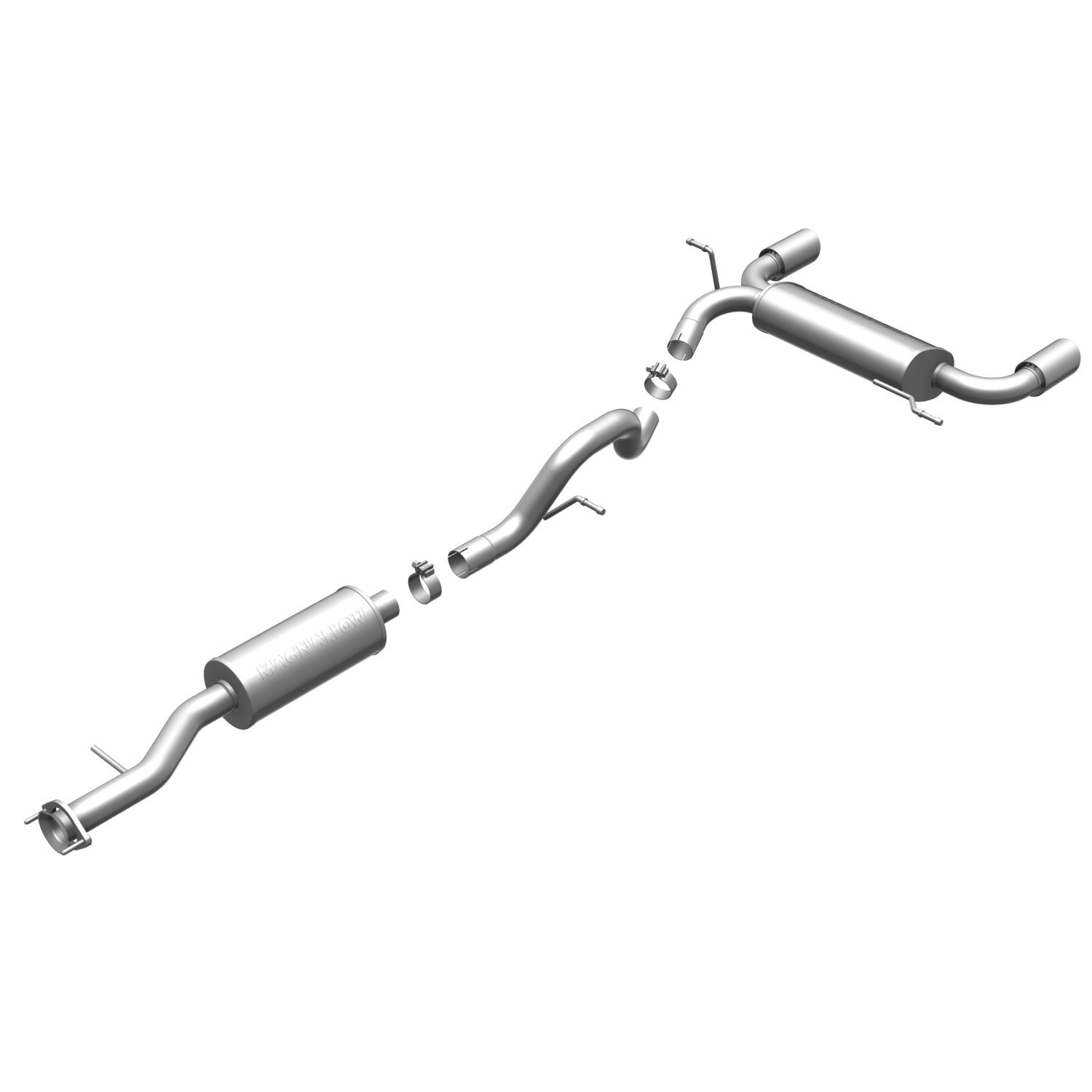 MF Series Cat-Back Exhaust System 2006-10 Hummer H3 3.5L L5