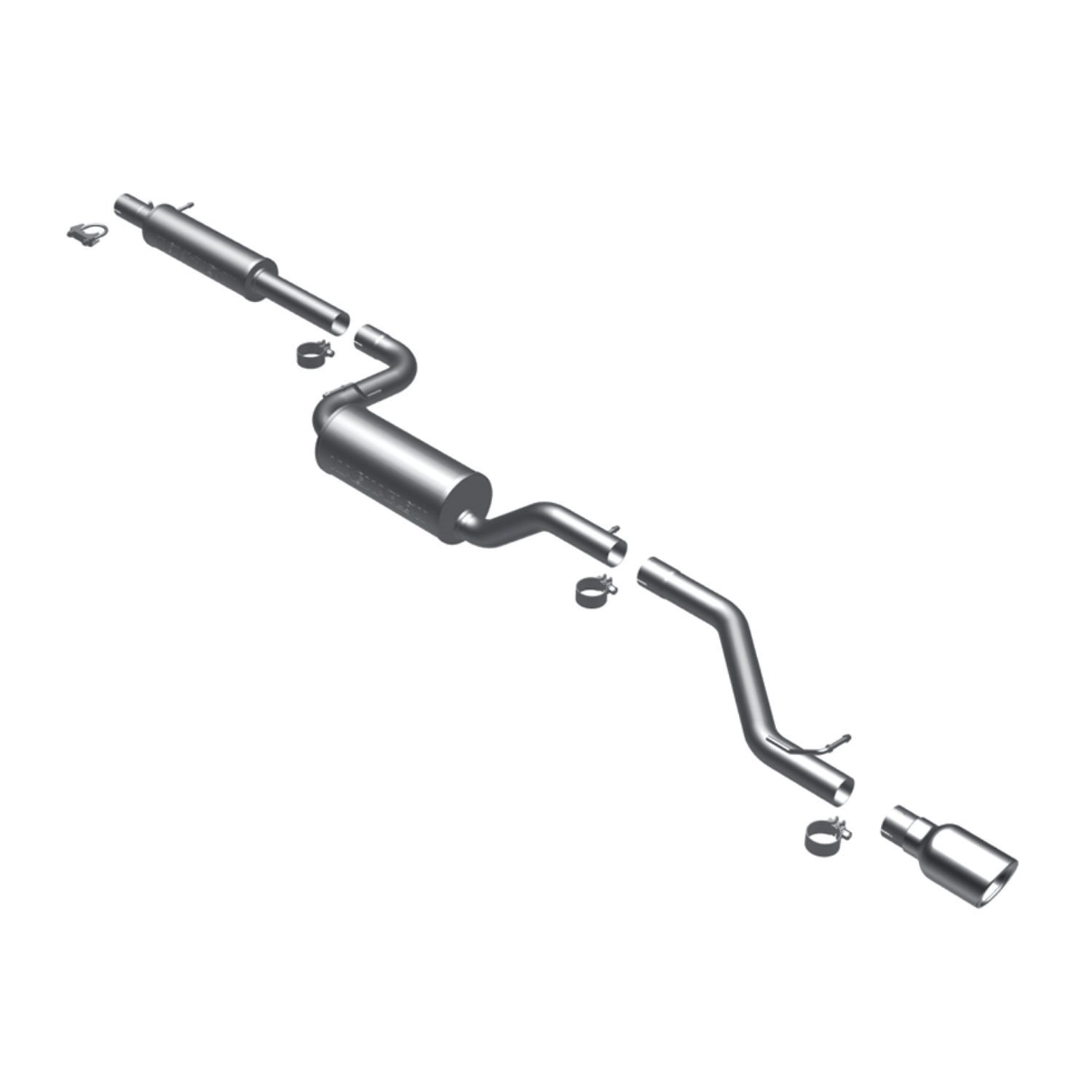 Street Series Cat-Back Exhaust System 2007-09 Mazda 3 2.0L/2.3L L4 (Excludes Turbo)