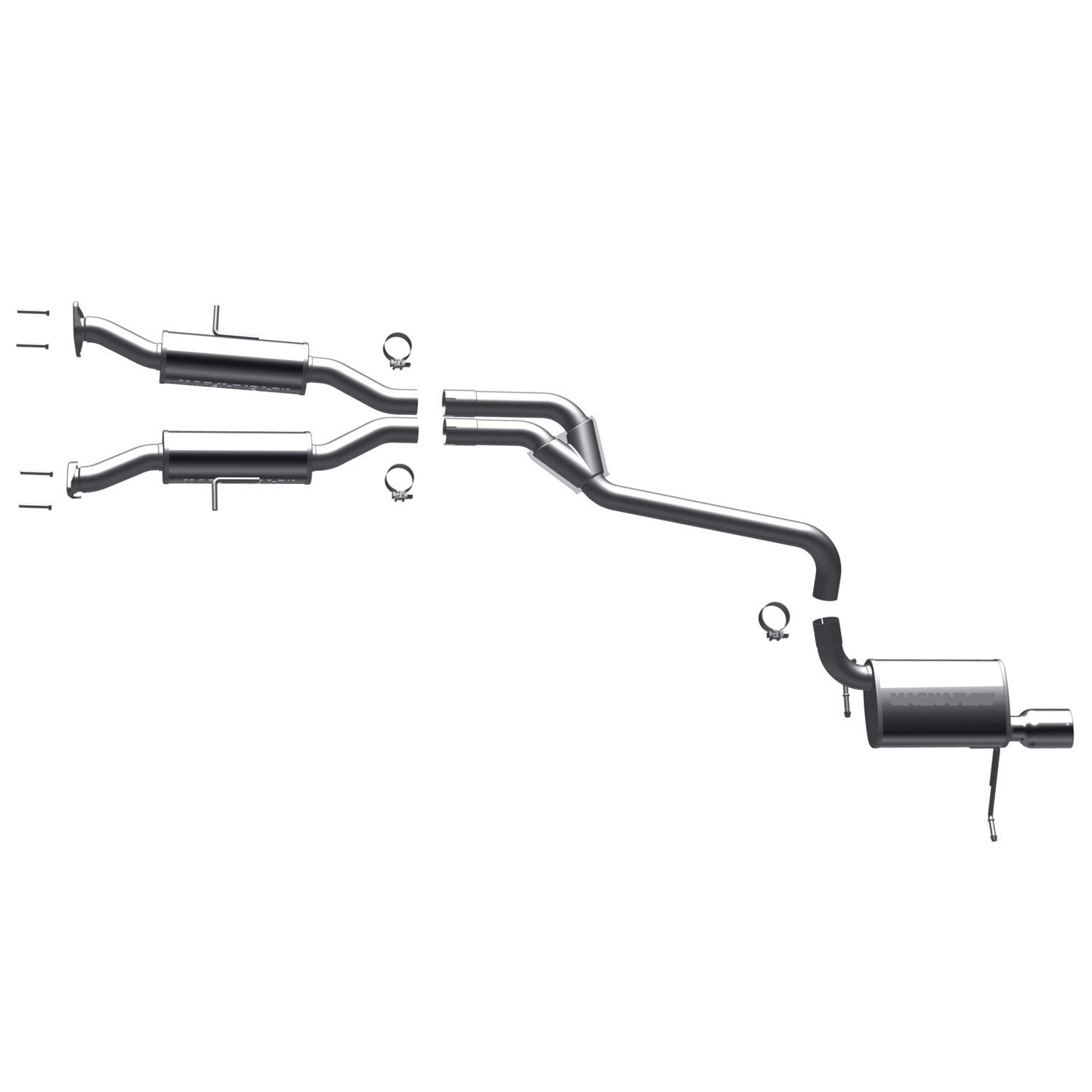 MF Series Cat-Back Exhaust System 2011-2014 Jeep Grand Cherokee 3.6L V6