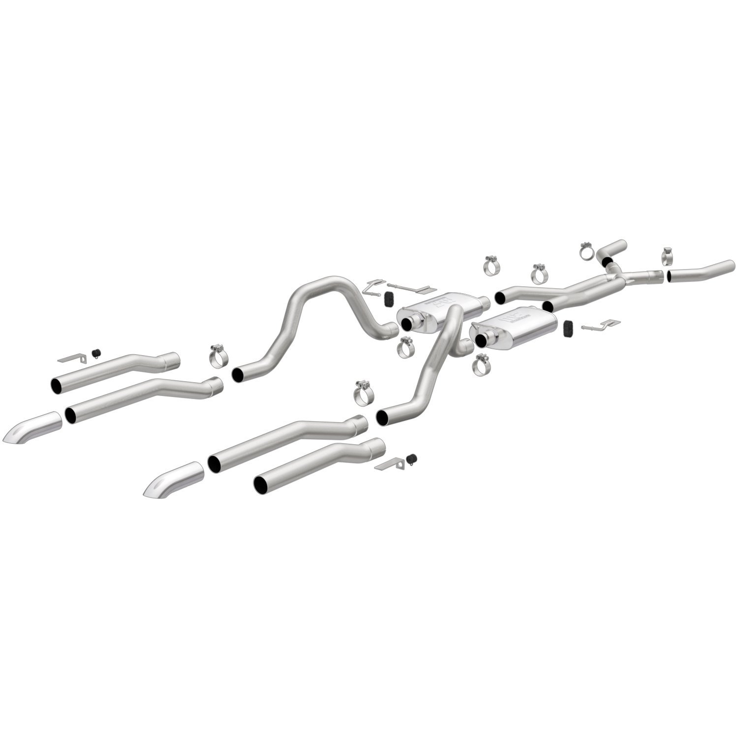 Street Series Crossmember-Back Exhaust System Fits Select Classic Chrysler/Dodge/Plymouth Models