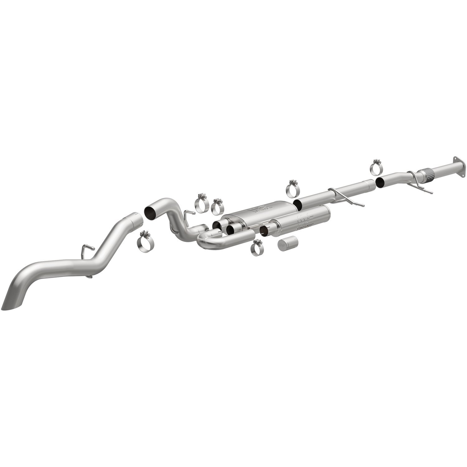 19648 Overland Series Cat-Back Exhaust System fits Select Chevy Colorado, GMC Canyon 2.7L L4