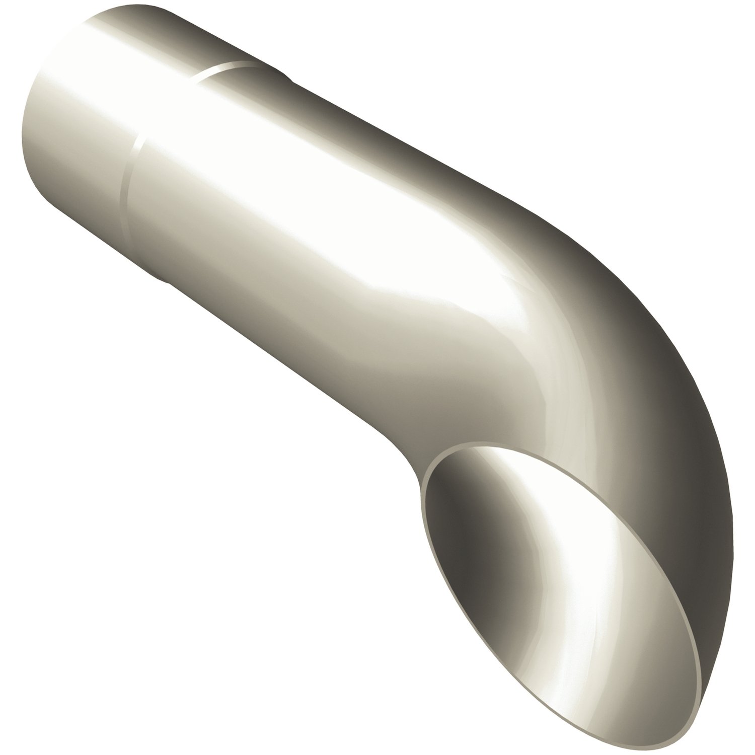 Chrome Plated Stainless Steel Weld-On Single Exhaust Turndown