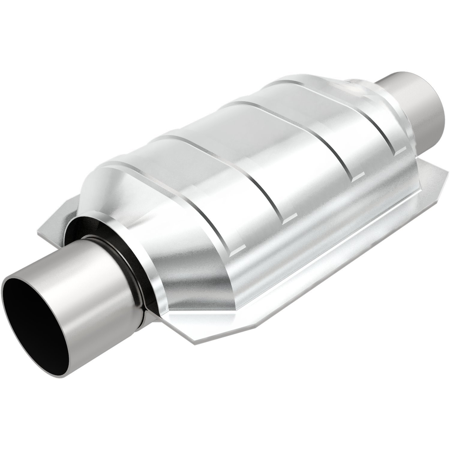 Oval Catalytic Converter 2.25" Inlet/Outlet Diameter 13" Overall Length 9" Body Length 6.5" Wide