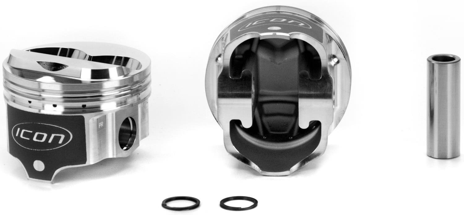 ICON Forged Piston - Chevy 302 Rod 5.700 Hollow Dome -9.7cc 2V