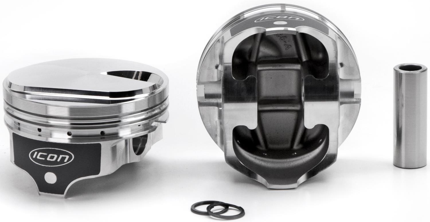 ICON Forged Piston - Chevy 502 Rod 6.385 cc Hollow Dome -17cc 1V