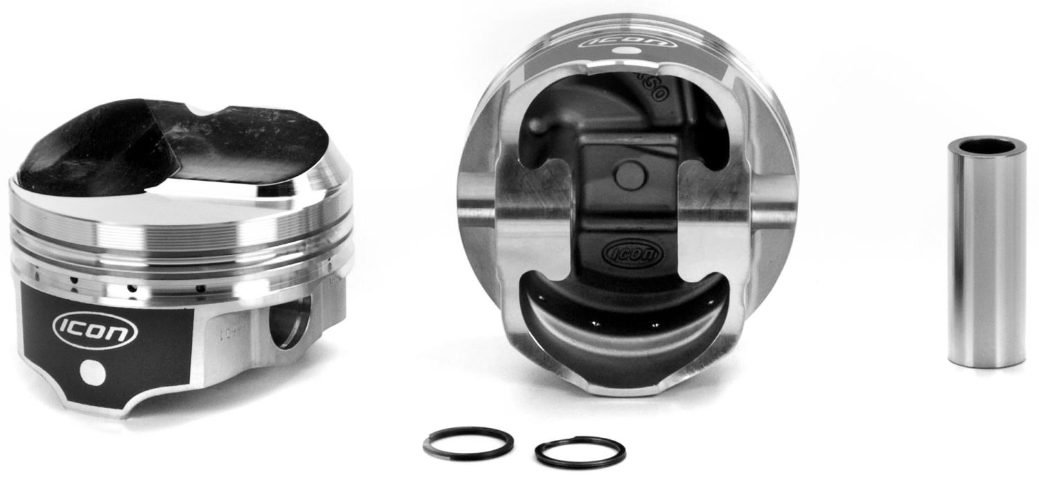 ICON Forged Single Piston - Chevy 427 Rod 6.385 AND Chevy 489 Rod 6.135 oc Hollow Dome .650 -43cc 1V