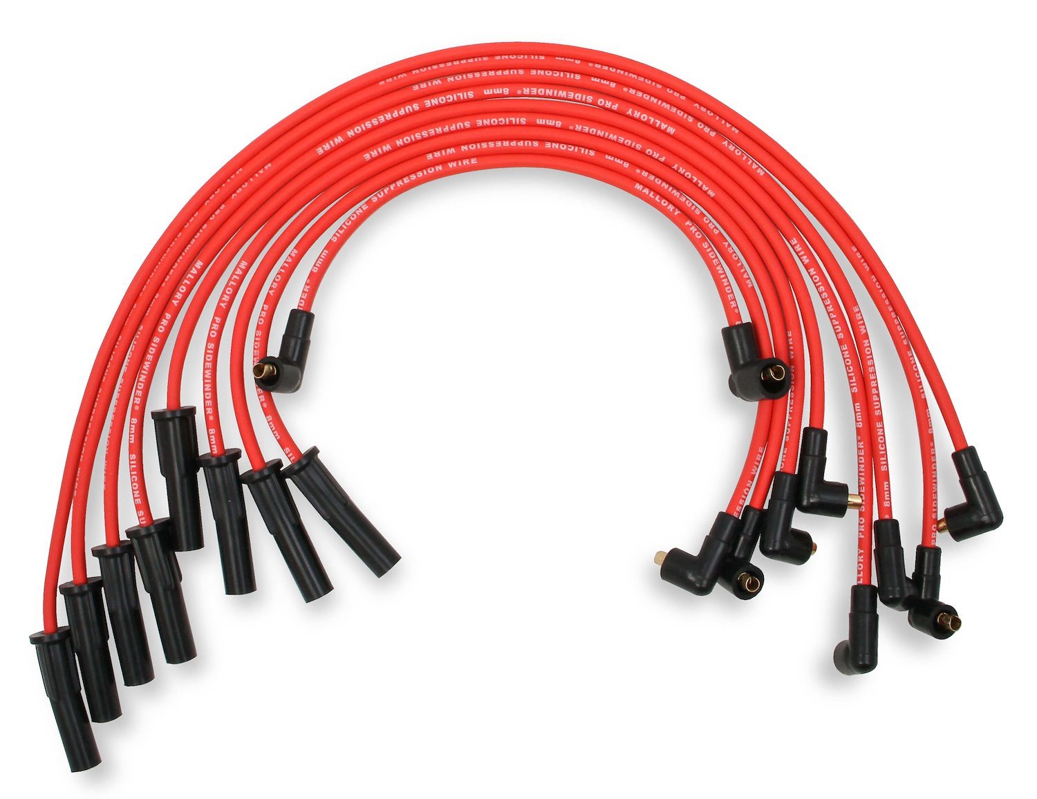 8mm Red Pro Wire Spark Plug Wire Set Big Block Chevy 366-454