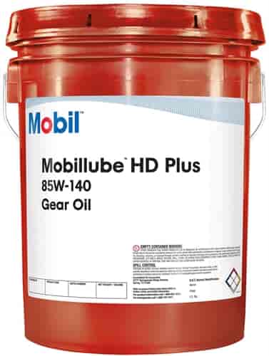 Mobilube HD Plus Gear Lube 85W140, 5 Gallon Bucket