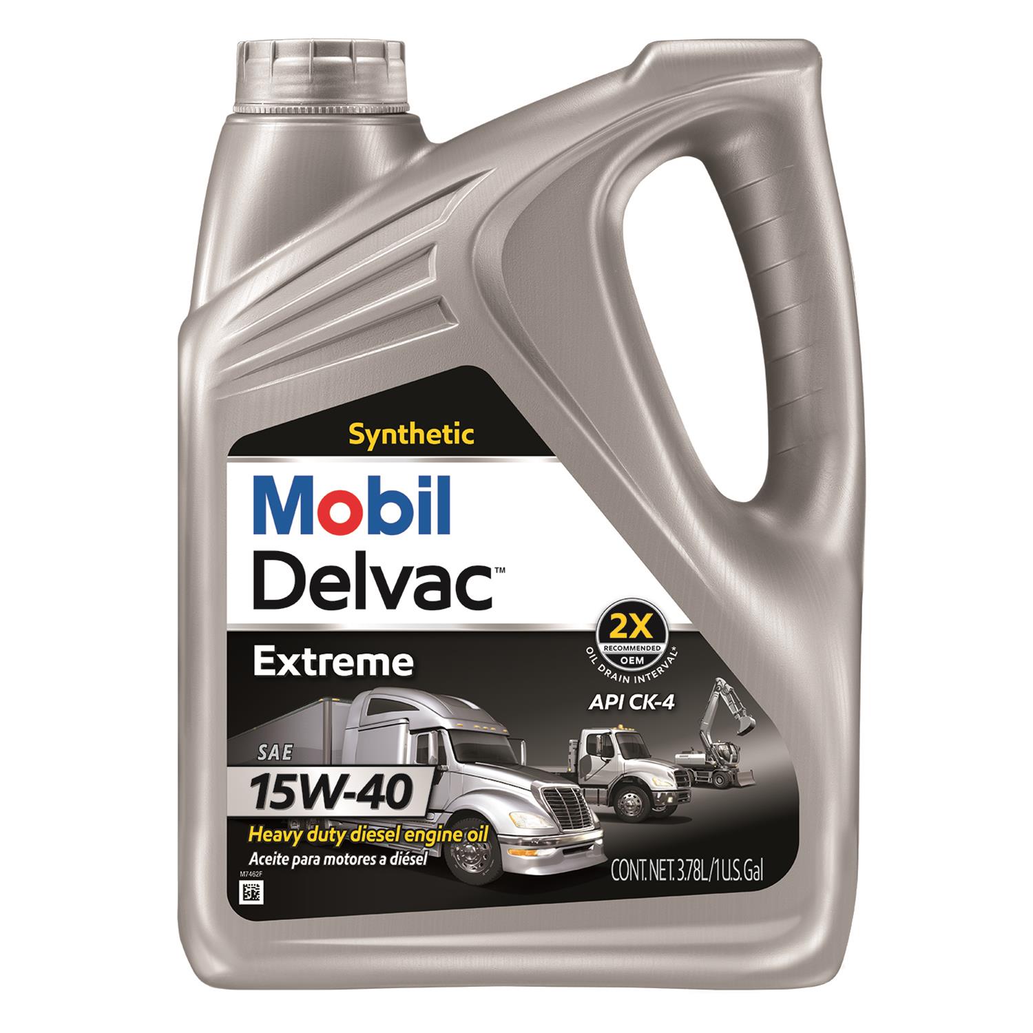 122448-1 Delvac Extreme Synthetic Motor Oil, 15W-40, 1-Gallon