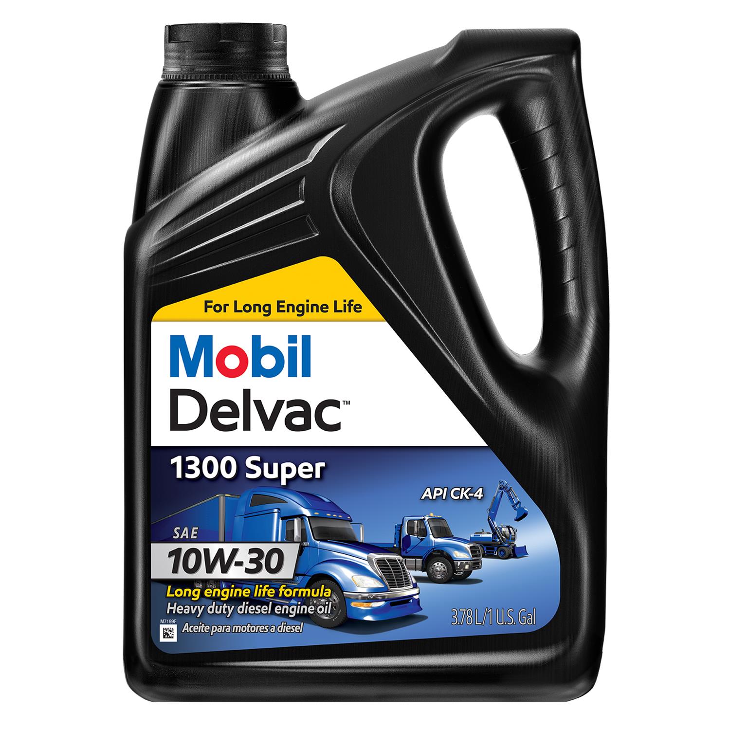 122485-1 Delvac 1300 Super 10W-30 Synthetic-Blend Diesel Oil, 1-Gallon