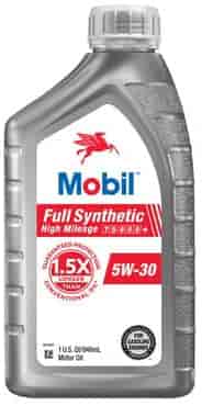 Mobil Full-Synthetic High-Mileage Engine Oil 5W30 1-Quart
