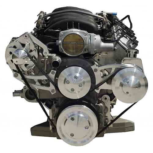 Reverse Rotation Water Pump Serpentine Drive Kit LS1/ LS2/ LS3/ LS7 Engines