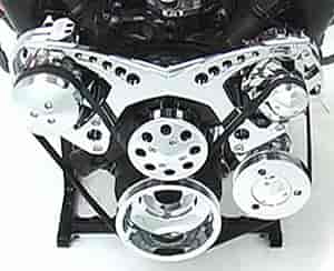 Revolver Style Serpentine Drive Kit Big Block Chevy with Saginaw Power Steering