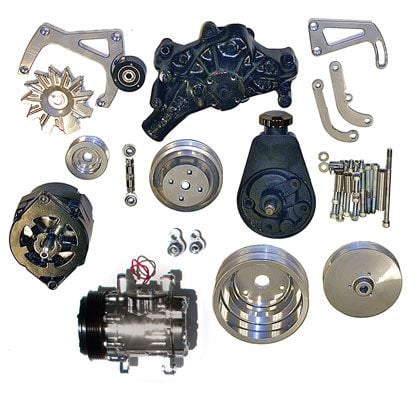 Sport Track Serpentine Drive Kit Small Block Chevy Long Water Pump