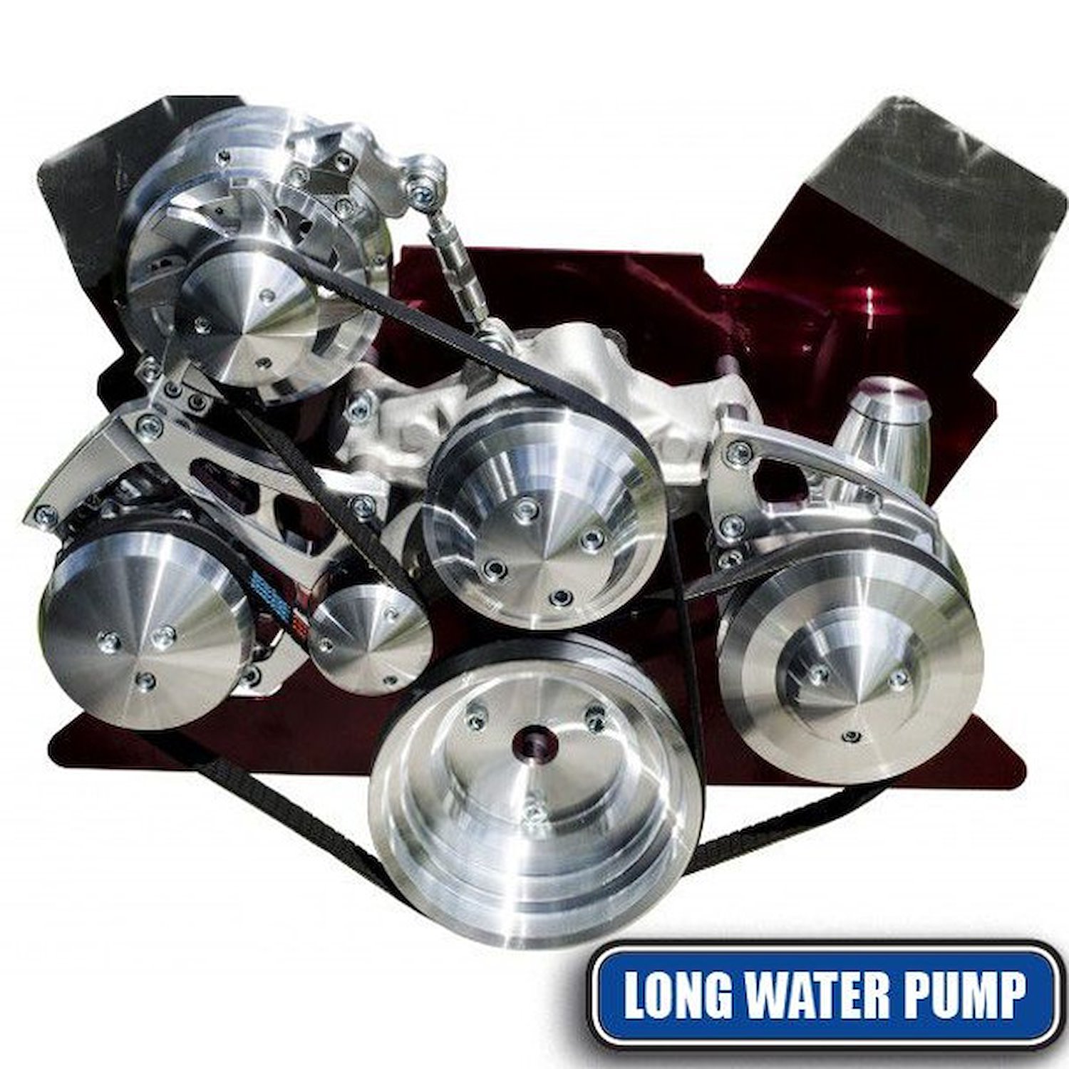 All Inclusive Standard & Mid Mount Serpentine Conversion Kit SB-Chevy - Long Water Pump