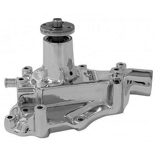 FORD 351-C DRVR SIDE INLET STD ROT CHROME WATER PUMP