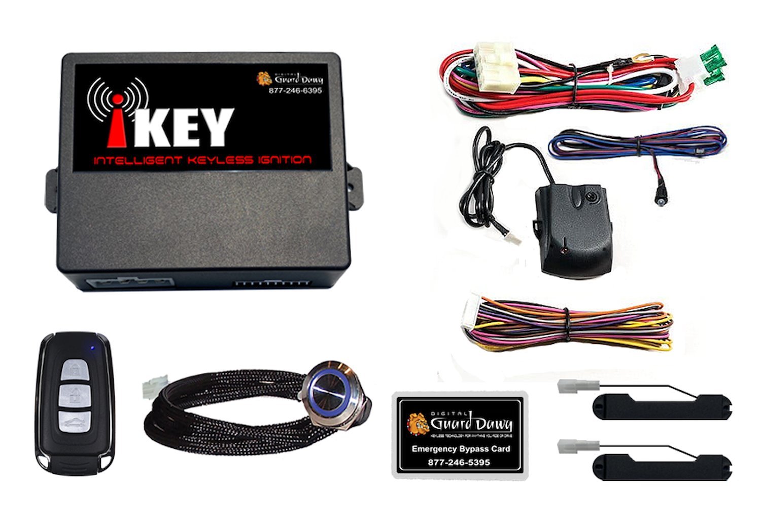 iKEY-O Automotive RFID Keyless Ignition System For Late-Model Vehicles