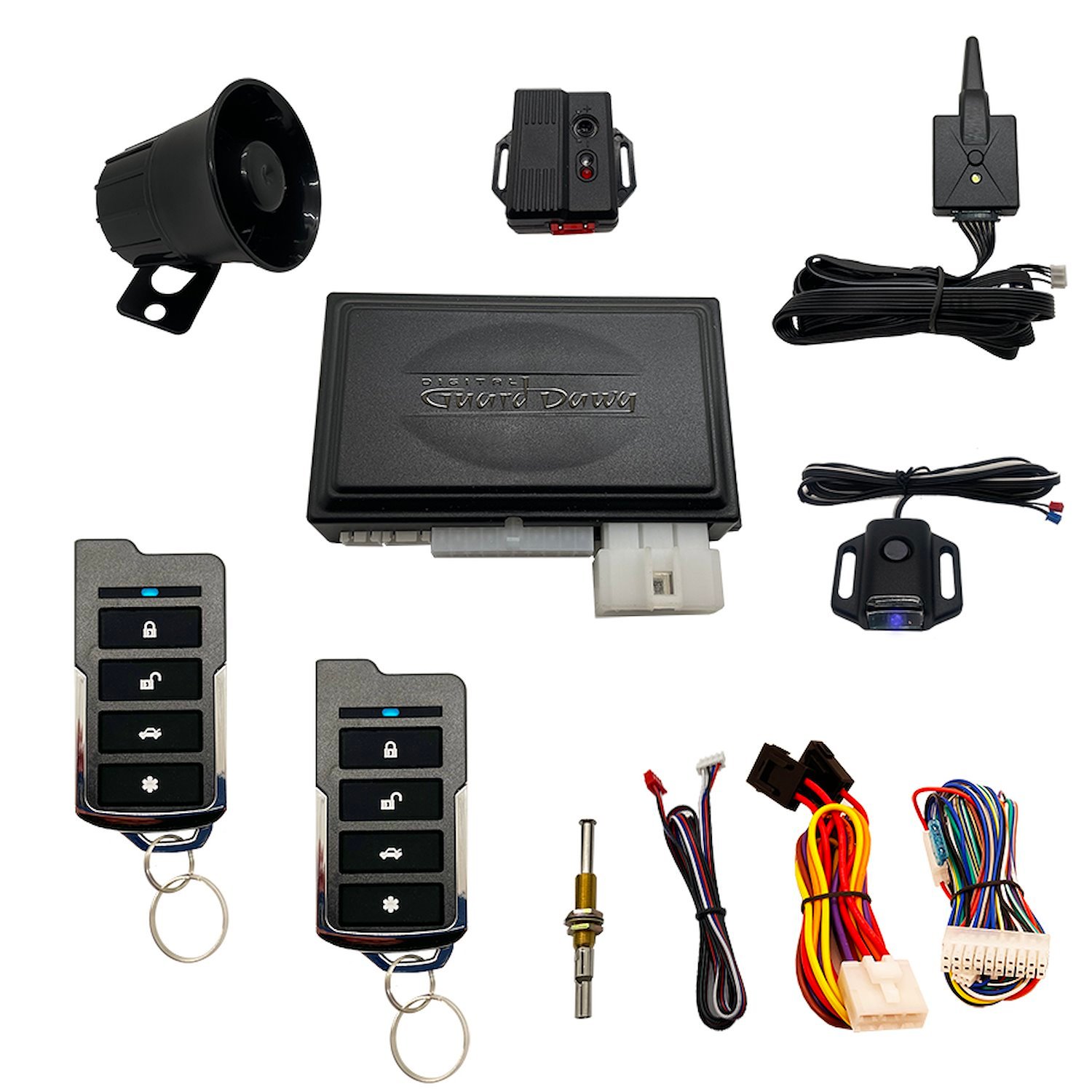 DGD-KY-ALM-RS1 Keyless Entry, Alarm System, and Remote Start, 1-Way