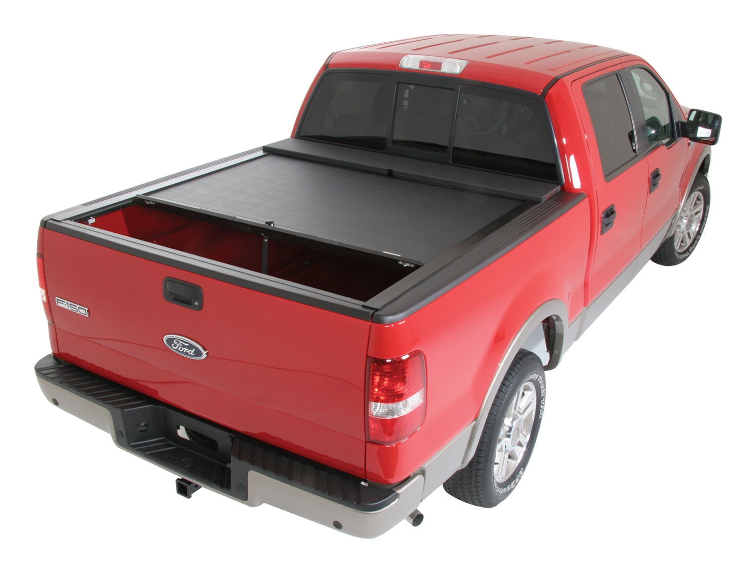 LG108M M-Series Locking Retractable Truck Bed Cover for 2004-2008 Ford F-150, 07-08 Lincoln Mark LT [6.5 ft. Bed]