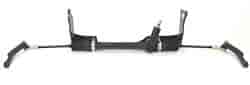 1955-57 Chevy Manual Steering Rack and Pinion Kit Black Rack