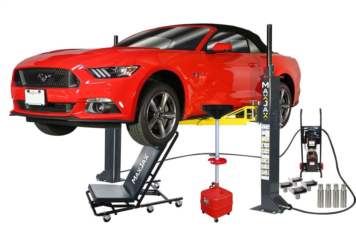 M6K Portable Two-Post Garage Lift, Ultimate Package