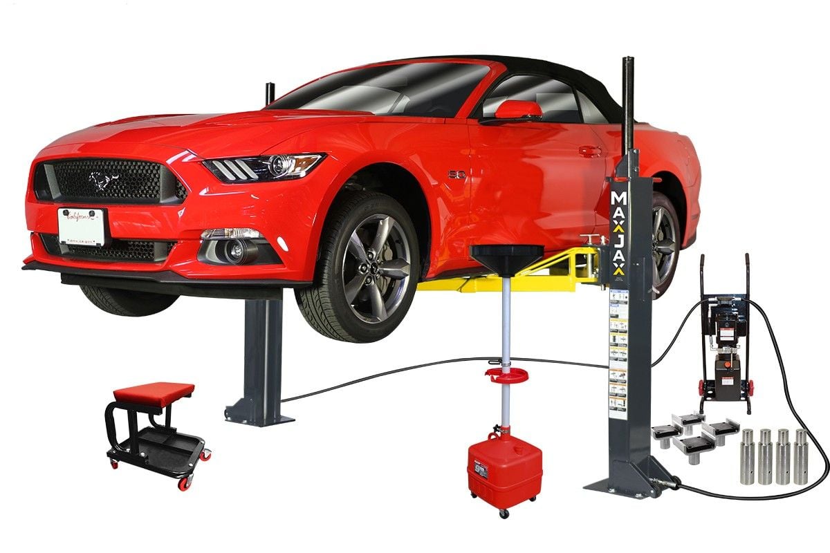 M6K Portable Two-Post Garage Lift, Supreme Package