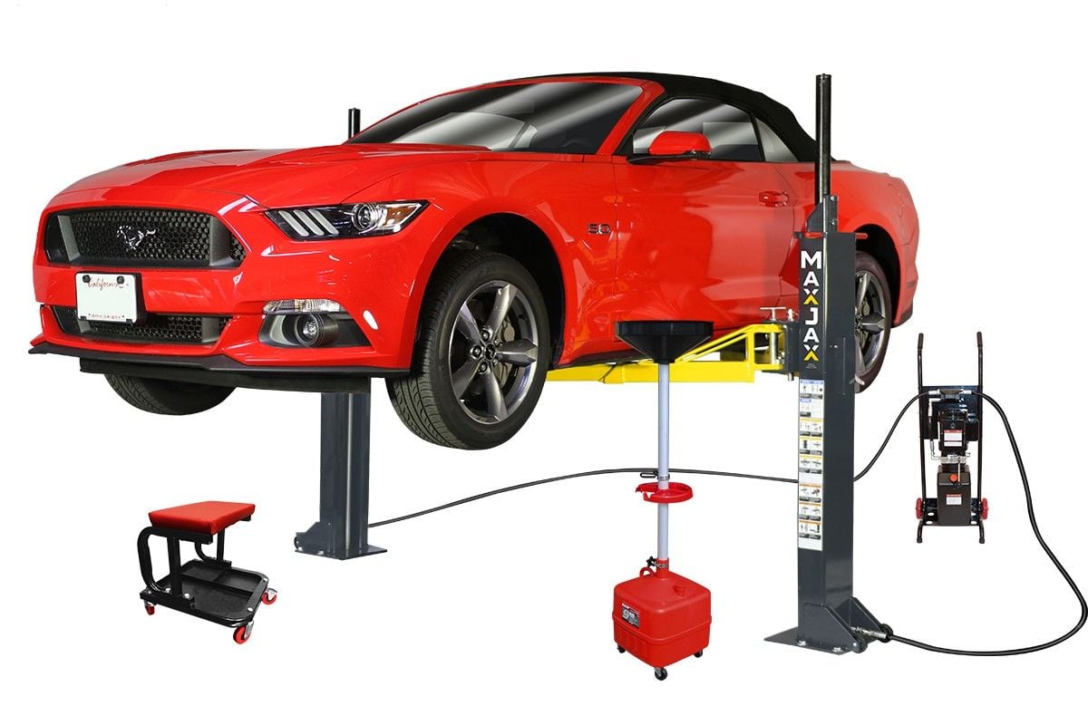 M6K Portable Two-Post Garage Lift, Deluxe Package