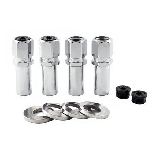 Chrome Racing Style 1.365" Shank Lug Nuts 1/2" -20 13/16" Hex Size