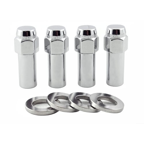 Chrome Extra-Long 1.365" Mag/Shank Lug Nuts 1/2" -20 13/16" Hex Size