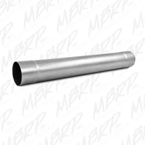 Muffler Delete Pipe 4 Inlet /Outlet 30 Overall Black Coated