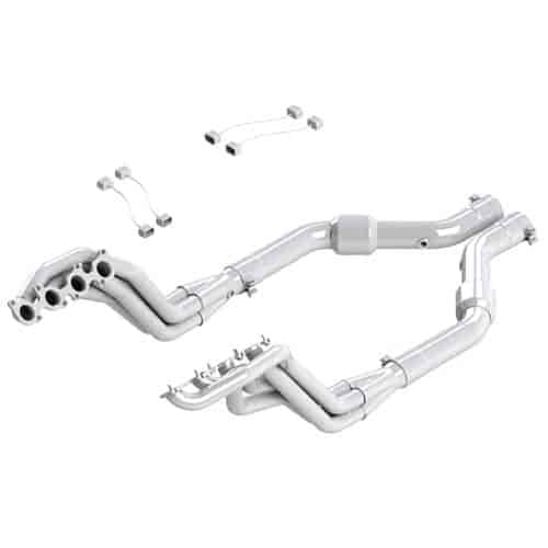 Mustang Long Tube Header H Pipe Kit With Cats 2015 Ford Mustang GT 5.0L