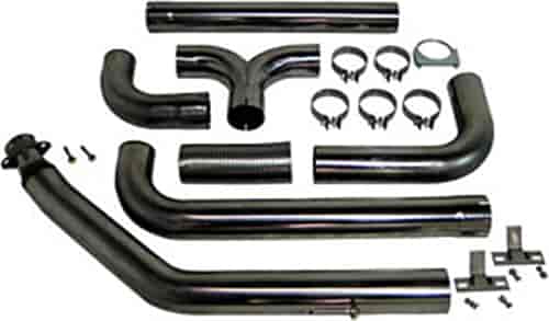 XP Series T409 Stainless Smoker Stack System 1994-2002 Dodge Ram 2500/3500 for Cummins 5.9L
