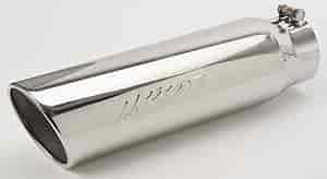 T5124 MBRP Stainless Steel Exhaust Tip Angled Rolled End 4/" Inlet 5/" Outlet