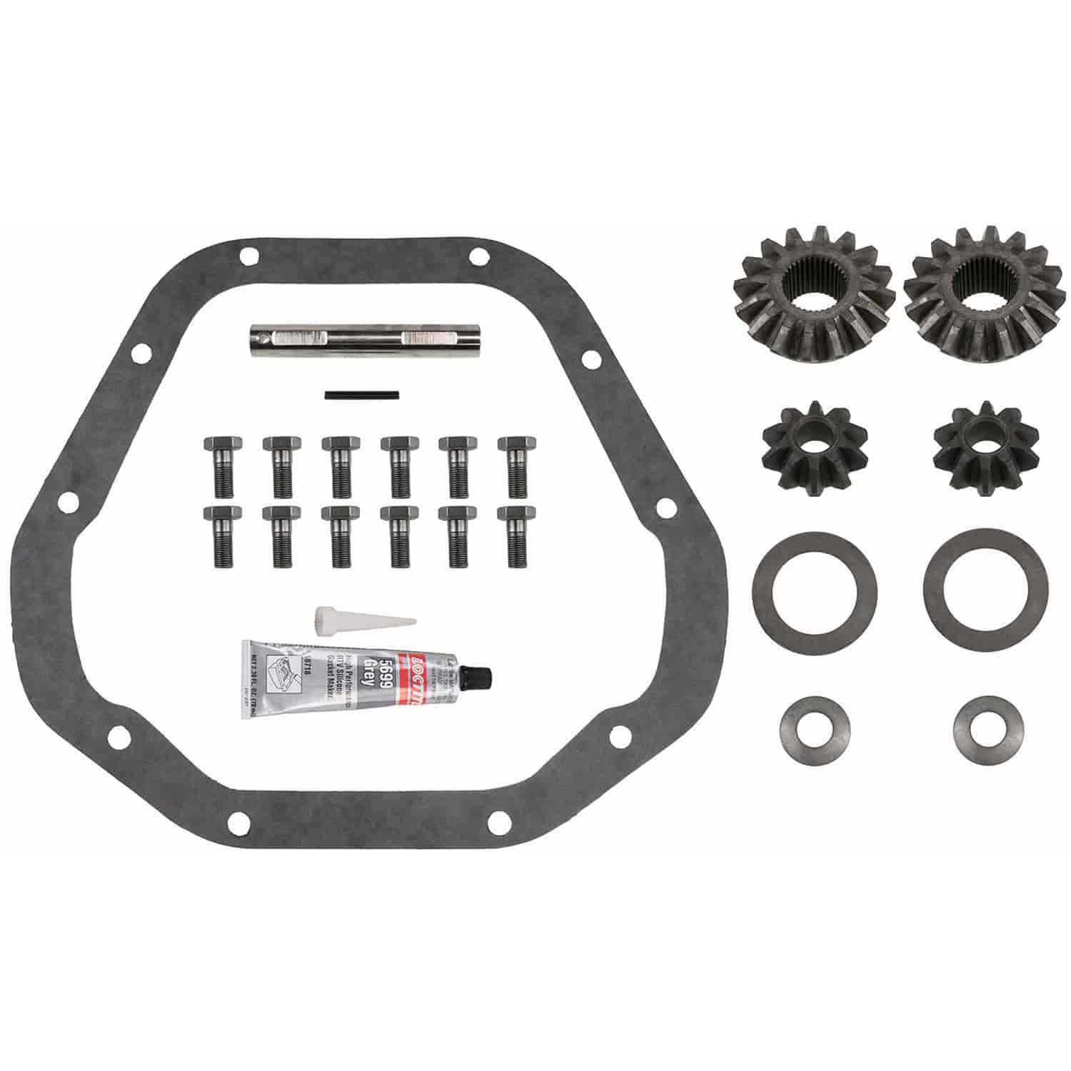 Open Differential Internal Kit Incl. Side And Pinion Gears/Washers/Pinion Shaft And Lock Bolt Or Roll Pin 4.10 Ratio And Down