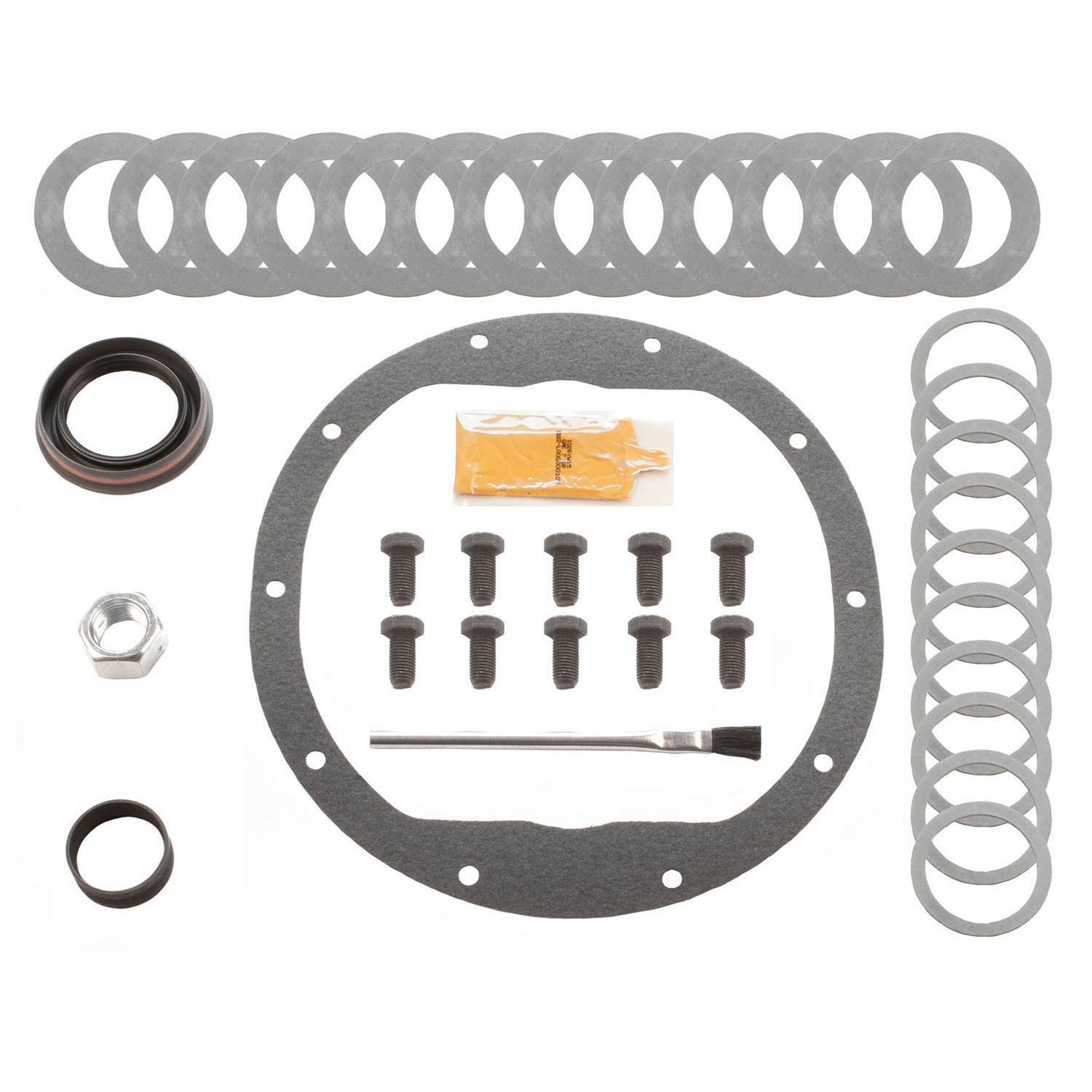 Ring And Pinion Installation Kit; Non-IFS; Incl. Pinion-Carrier Shims/Pinion Nut And Seal/Ring Gear
