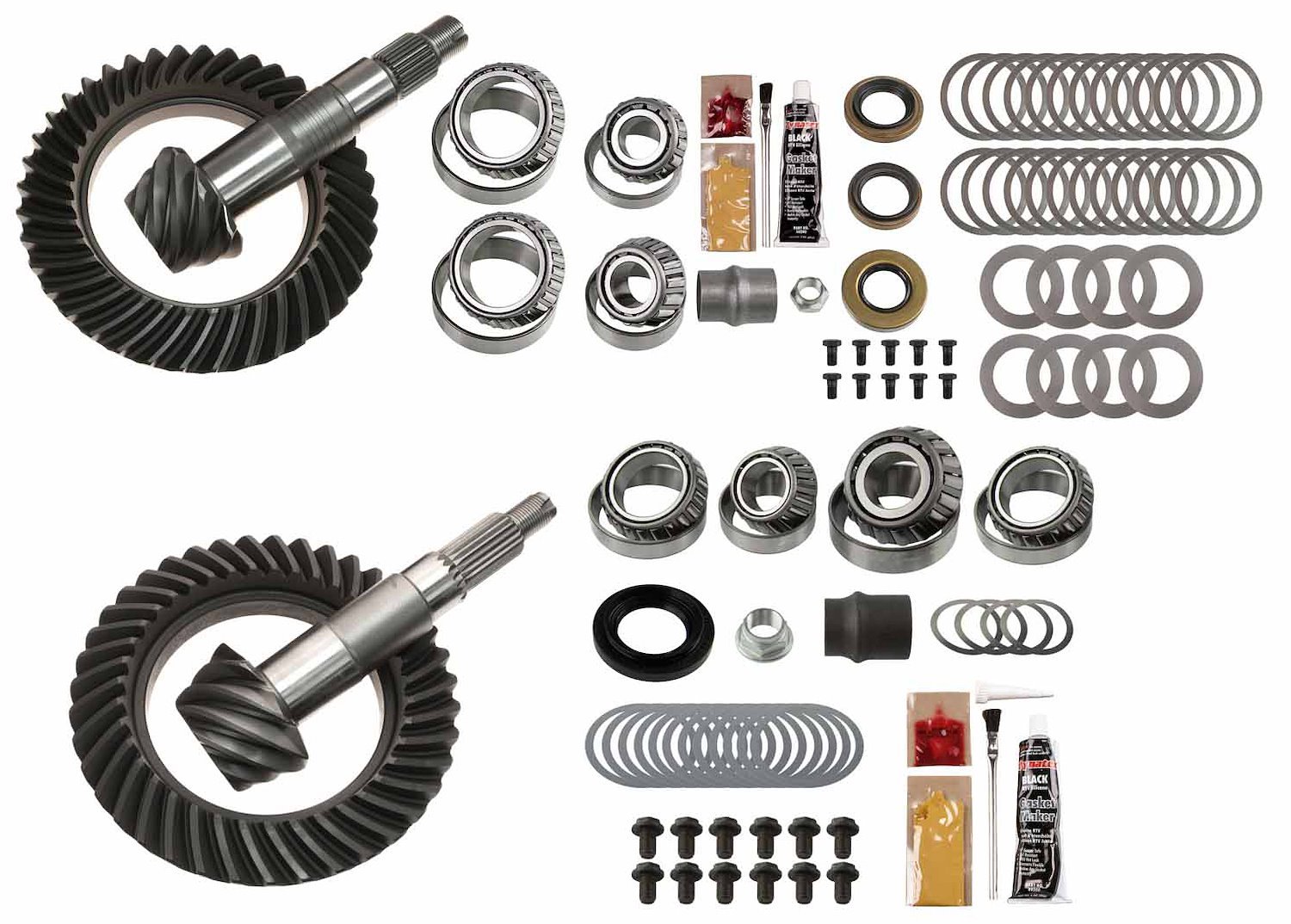 Complete Front and Rear Ring and Pinion Kit 1995-04 Toyota Tacoma, 2000-06 Toyota Tundra, 2001-2007 Toyota Sequoia - 5.29 Ratio