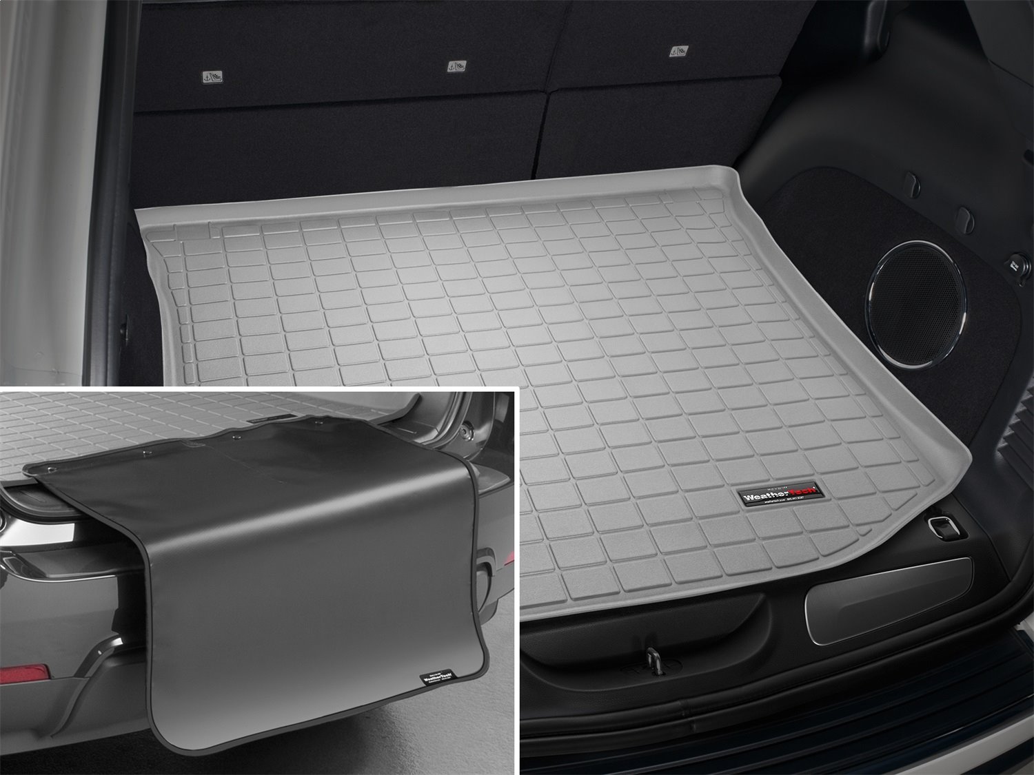 Gray Cargo Liner with Bumper Protector for 2011-2019