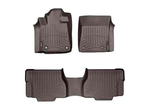 FRONT/REAR FLOORLINERS CO TOYOTA SEQUOIA 2012-2015 FITS VEHICLES WITH 2ND ROW FLOOR CONSOLE