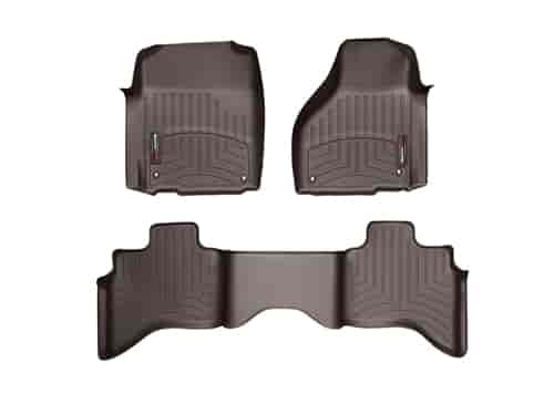 FRONT/REAR FLOORLINERS CO DODGE RAM 1500 2012-2013 QUAD CAB; DOES NOT FIT MODELS WITH FLOOR MOUNTED