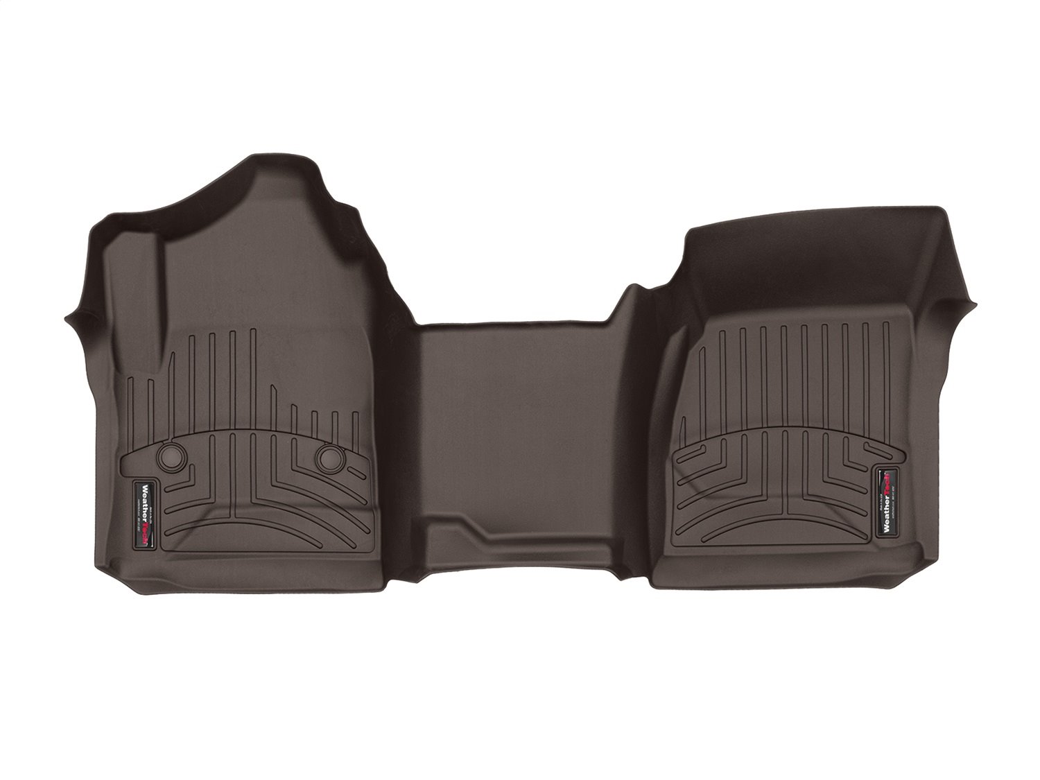 FRONT FLOORLINER COCOA CHEVROLET SILVERADO 2014-2017 OVER-THE-HUMP FITS REGULAR CAB ONLY; FITS 1500