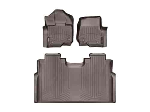 FRONT/REAR FLOORLINERS CO FORD F-150 2015-2017 SUPERCREW; BENCH SEATING