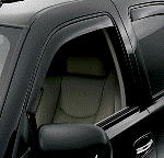 For Chevy C3500 1994-2002 AVS 83423 Aeroshade Black Rear Side Window Covers