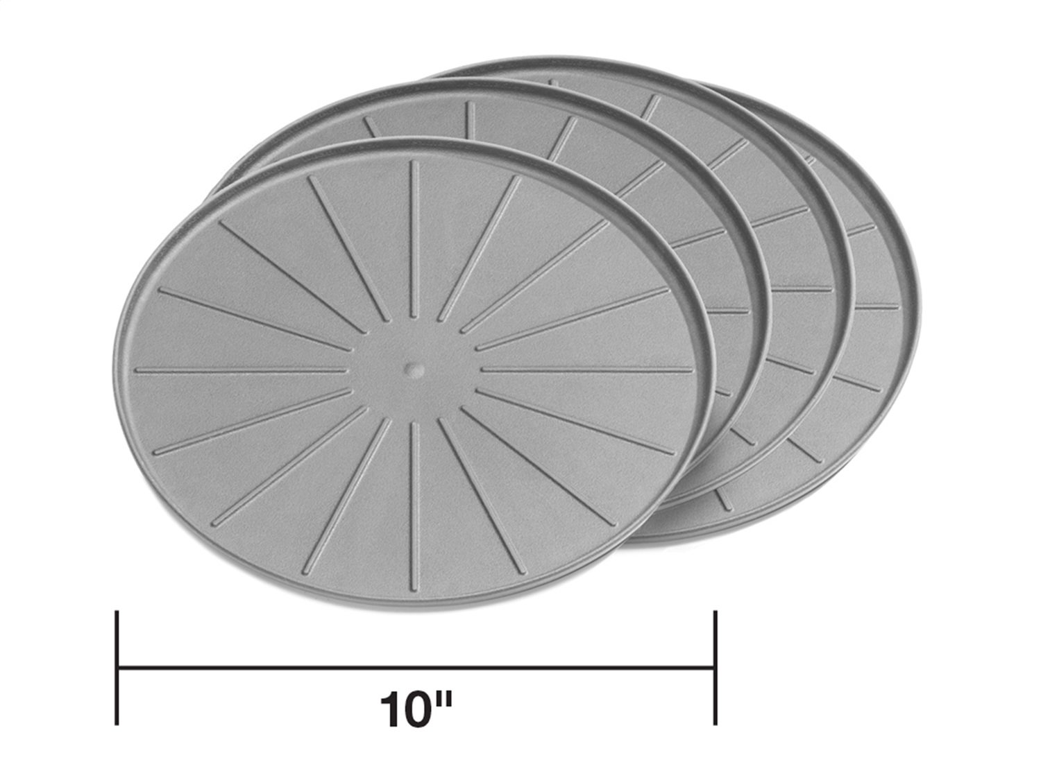 10" Round Coaster Set - Grey