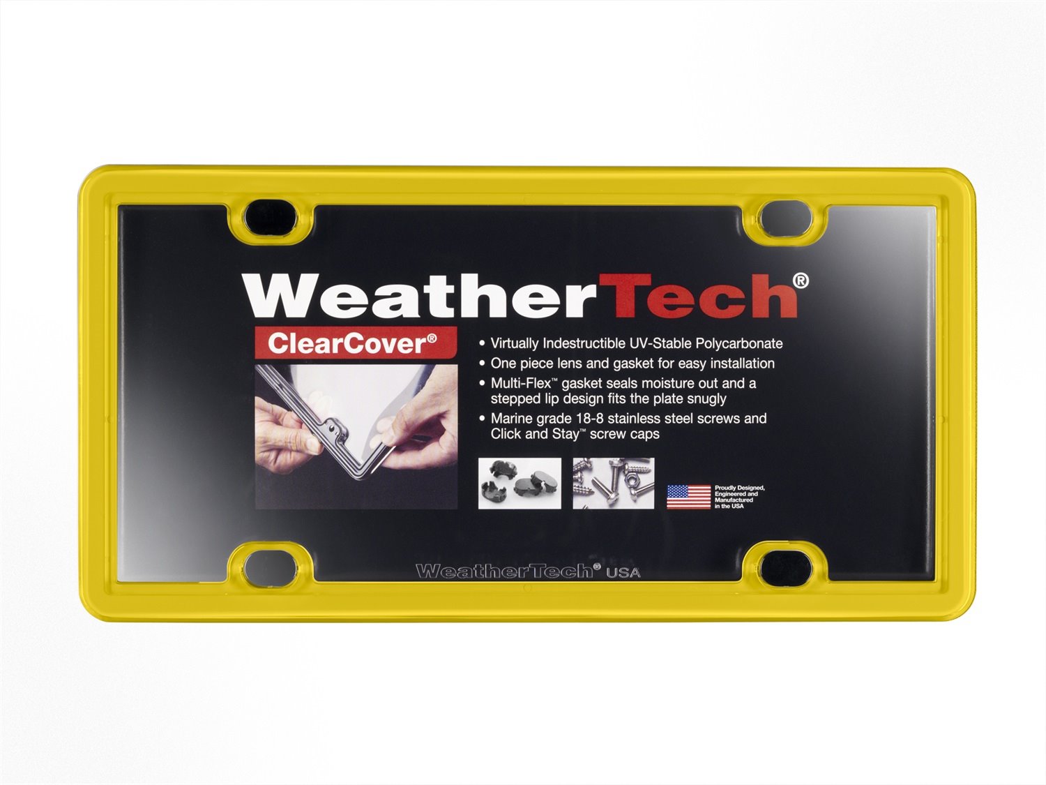 ClearCover License Plate Cover - Yellow