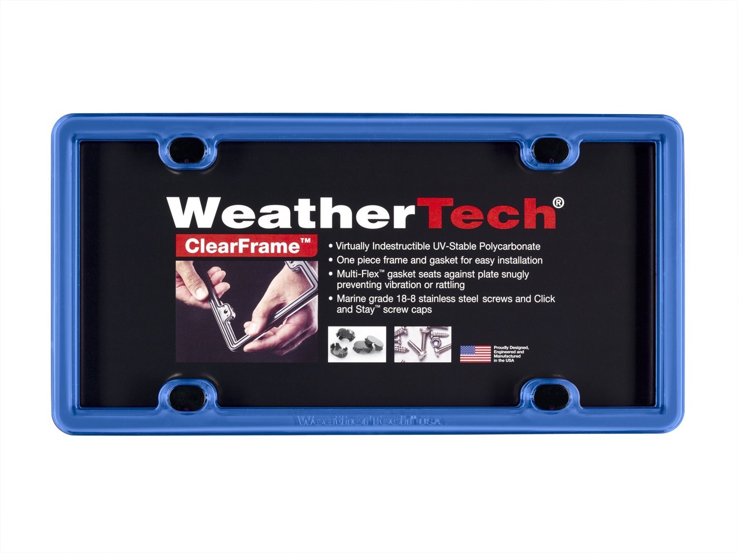 ClearFrame License Plate Frame - Baby Blue
