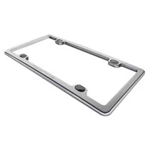 Motorcycle Billet Plate Frame - Clear Bright Silver