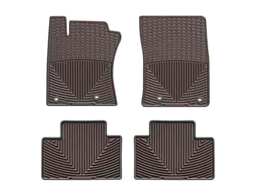 FRONT/REAR RUBBER MATS CO TOYOTA 4RUNNER 2013-2014 FITS MODELS WITH TWO TWIST STYLE RETENTION POSTS