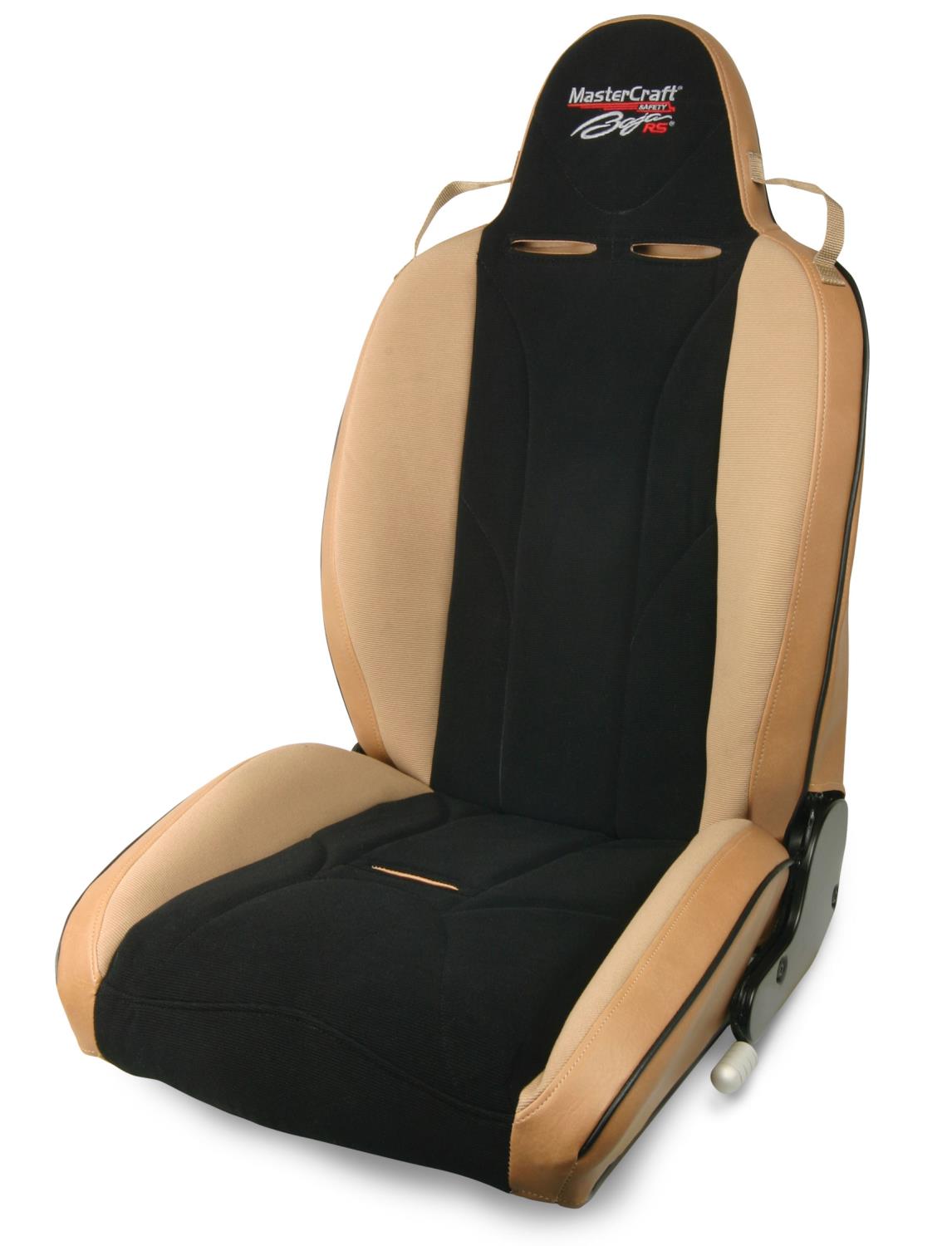 504028 MasterCraft Baja RS w/Fixed Headrest, Desert Tan w/Black Center & Brown Haze Side Panels, Desert Tan Recliner Lever Left,